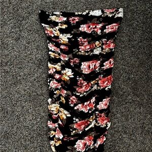 Black dress with flowers